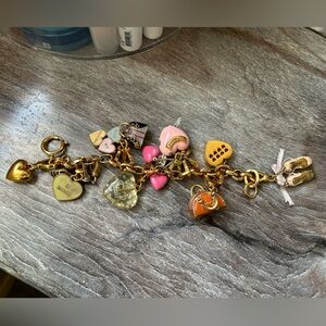 Vintage 12 charm juicy couture charm bracelet